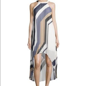 Laundry high low pleated dress